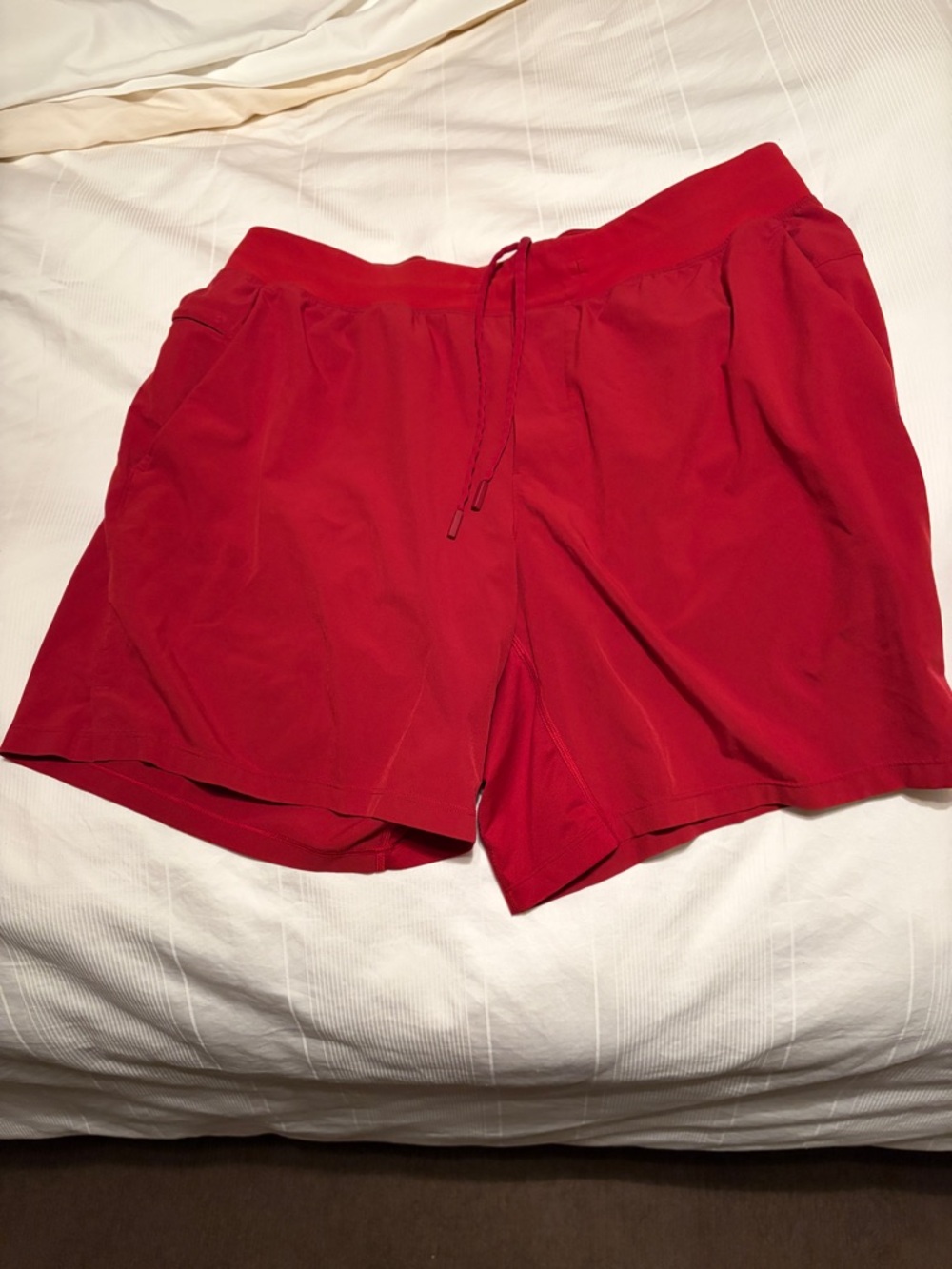 lululemon athletica Red Men's Athletic Shorts with Drawstring